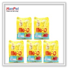 Cửa hàng bán Combo 5 gói ME-O 350gr – Thức ăn dạng hạt cho mèo lớn vị CÁ NGỪ (hanpet 201c)
