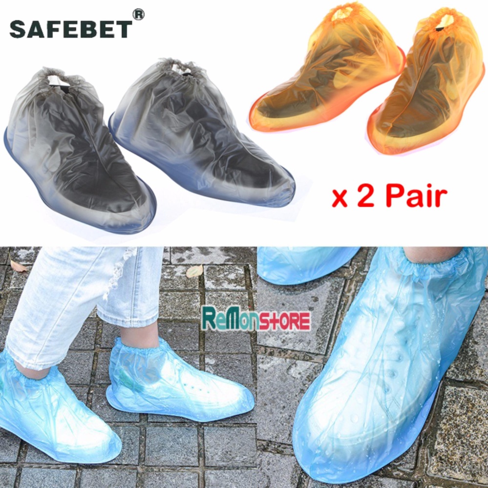 Combo Couple 2 đôi bao bọc giày chống nước đi mưa SAFEBET cổ thấp