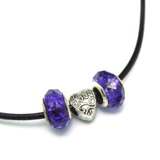 Dây chuyền đính charm N332(Đen)