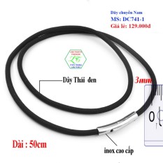 Dây chuyền Thái sợi dù cao cấp ver2 3ly DC741-1 (50cm-ĐEN) – TRANG SUC NAM LAZADA