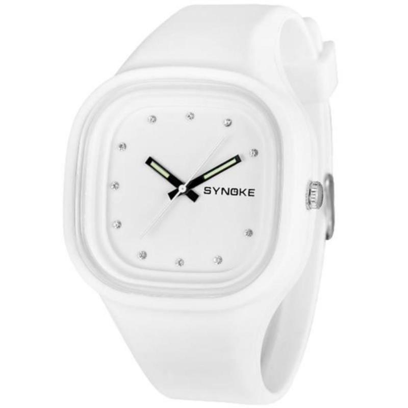 Giá bán Đồng hồ dây nhựa dẻo Synoke 66895 (Trắng)