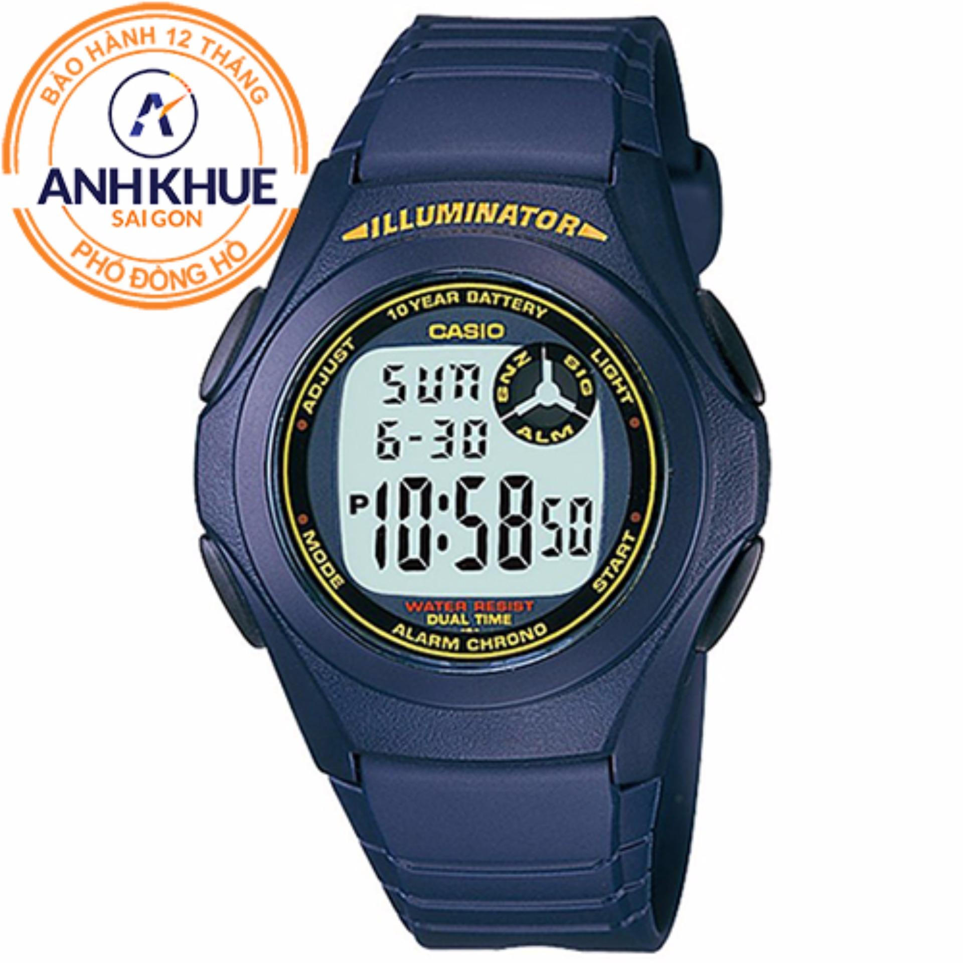 Đồng hồ dây nhựa huyền thoại Casio Anh Khuê F-200W-2ADF