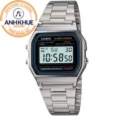 Đồng hồ dây kim loại Casio Anh Khuê A158WA-1DF