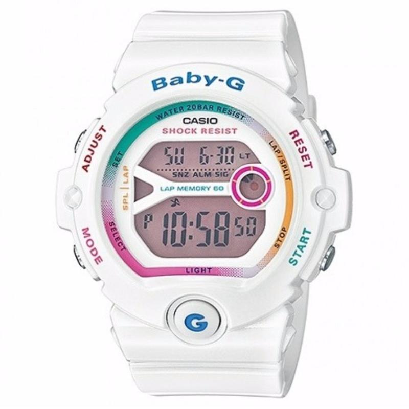 Nơi bán Đồng hồ đeo tay nữ dây cao su Baby-G BG-6903-7CDR(trắng)