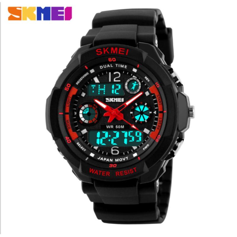 Đồng hồ đeo tay thể thao Skmei 0931 đồng hồ đeo tay chống thấm nước (RED) bán chạy