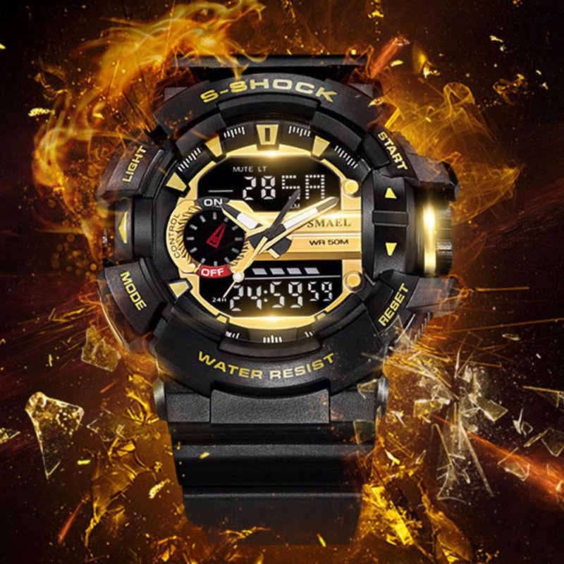 Đồng Hồ Điện Tử Thể Thao Đa Chức Năng Chống Nước và Va Đập S-SHOCK F101 (Đen - Vàng) bán chạy