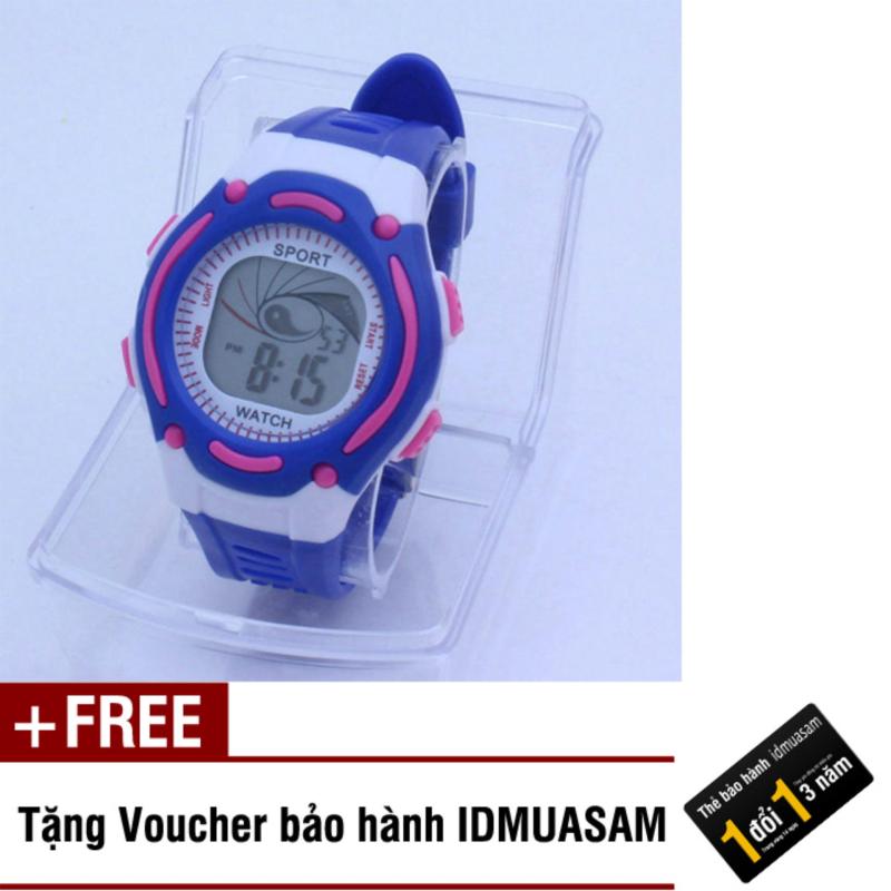 Nơi bán Đồng hồ điện tử trẻ em IDMUASAM S0831 (Xanh dương) + Tặng kèm voucher bảo hành IDMUASAM
