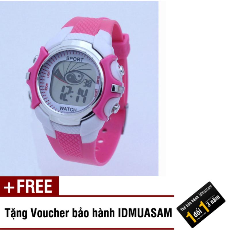 Nơi bán Đồng hồ điện tử trẻ em IDMUASAM S0851 (Hồng) + Tặng kèm voucher bảo hành IDMUASAM
