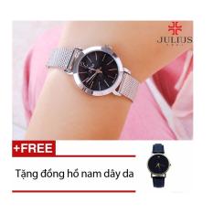 Giá Khuyến Mại Đồng hồ Hàn Quốc Julius JU970 + Tặng 01 đồng hồ nam dây da GV005   B & T