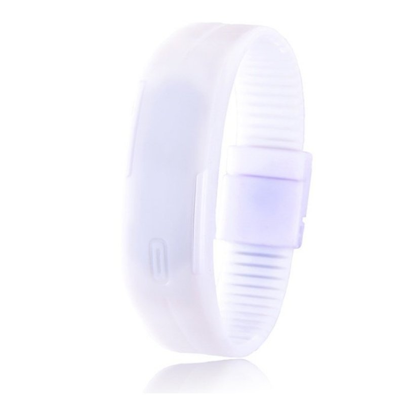 Đồng hồ LED nữ dây nhựa TTP-217 (Trắng) bán chạy