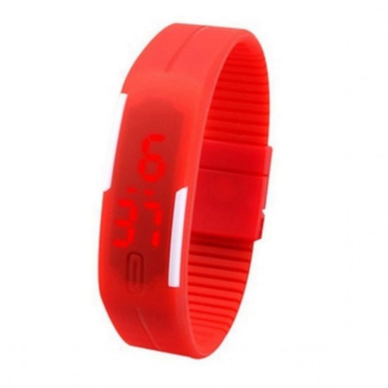 Đồng hồ LED dây silicon Digital Watch (Đỏ) bán chạy