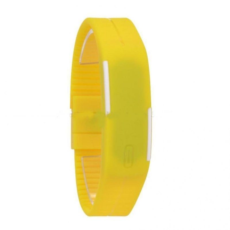 Đồng hồ LED dây silicon Digital Watch (Vàng) bán chạy