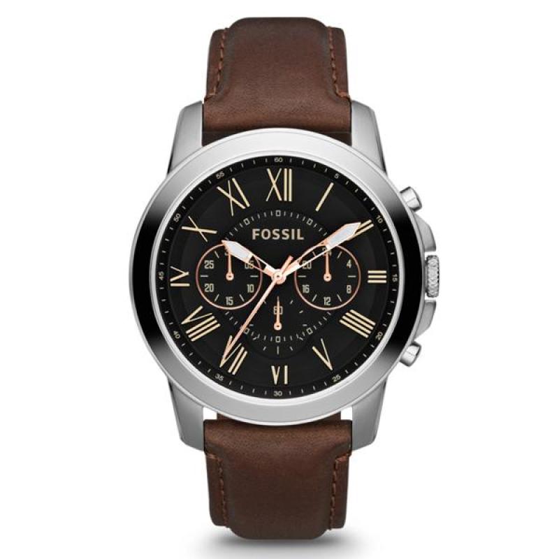 Nơi bán Đồng hồ nam cao cấp dây da Fossil FS4813 (Đen) - Phân phối chính hãng