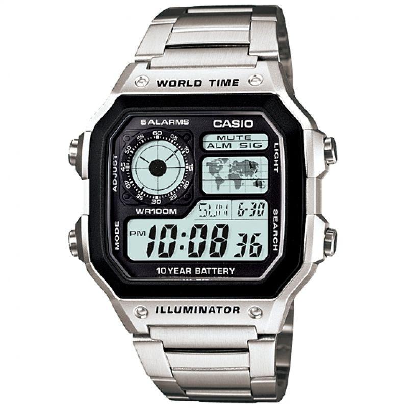 Đồng hồ nam Casio World Time AE-1200WHD-1A