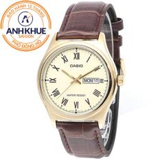 Đồng hồ nam dây da Casio Anh Khuê MTP-V006GL-9BUDF