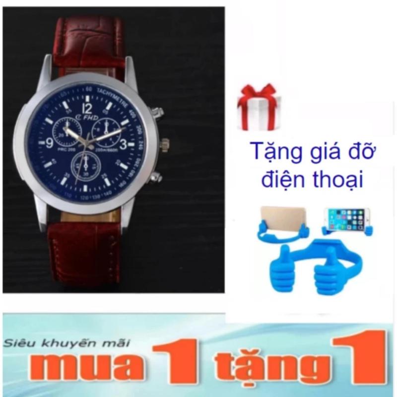 Nơi bán Đồng Hồ Nam Dây Da zi4 PGH + Tặng Giá Đỡ Cánh Tay Lớn