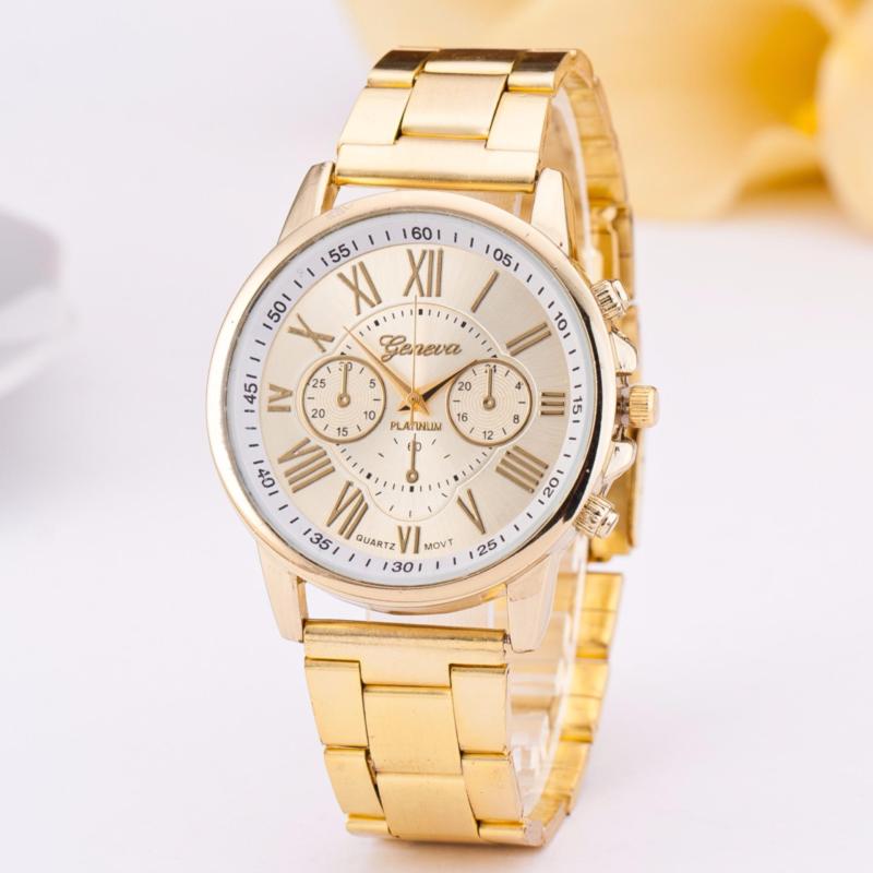 Nơi bán Đồng hồ nam dây hợp kim Geneva G901 (Vàng)