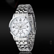 Đồng hồ Nam dây inox thương hiệu NARY 6033 KLNR6033A (Mặt trắng)