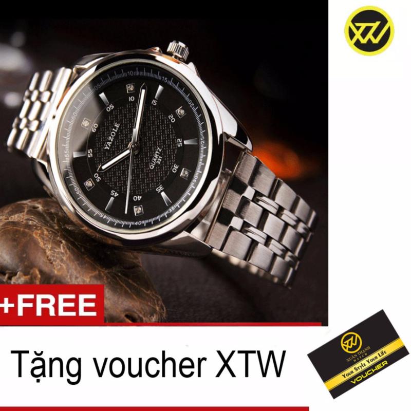 Nơi bán Đồng hồ nam dây thép chống gỉ + Tặng kèm 1 voucher 71