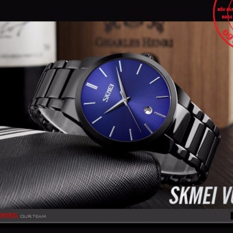 Đồng hồ nam dây thép đen cao cấp thương hiệu SKMEI 9140  