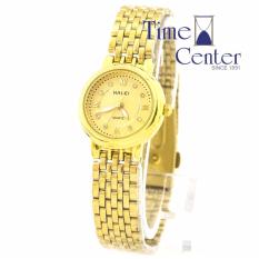 Đánh Giá Đồng hồ nữ chống nước Halei HL029 – mặt vàng   Time Center