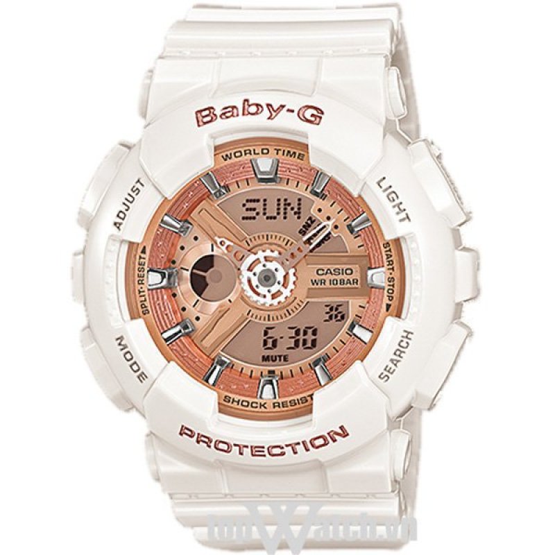 Nơi bán Đồng hồ nữ dây cao su Casio BA-110-7A1DR(Mặt Hồng)