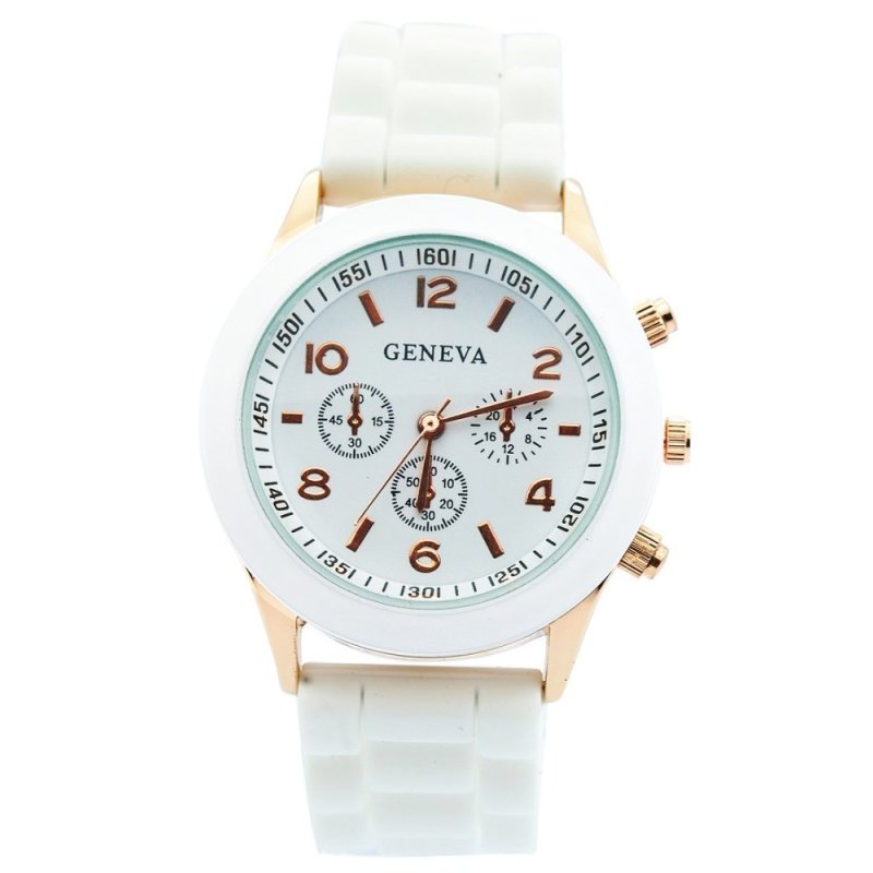 Đồng Hồ Nữ Dây Cao Su Geneva C0013 (Trắng) bán chạy