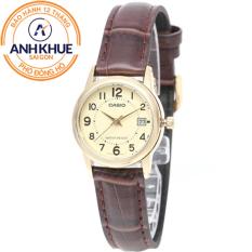 Đồng hồ nữ dây da Casio Anh Khuê LTP-V002GL-9BUDF