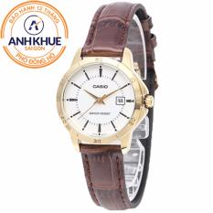 Đồng hồ nữ dây da Casio Anh Khuê LTP-V004GL-7AUDF