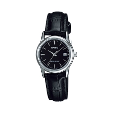 Đồng hồ nữ dây da Casio LTP-V002L-1AUDf (Đen)