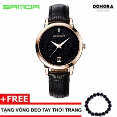Đồng hồ nữ dây da Sanda TI1001 có lịch ngày
