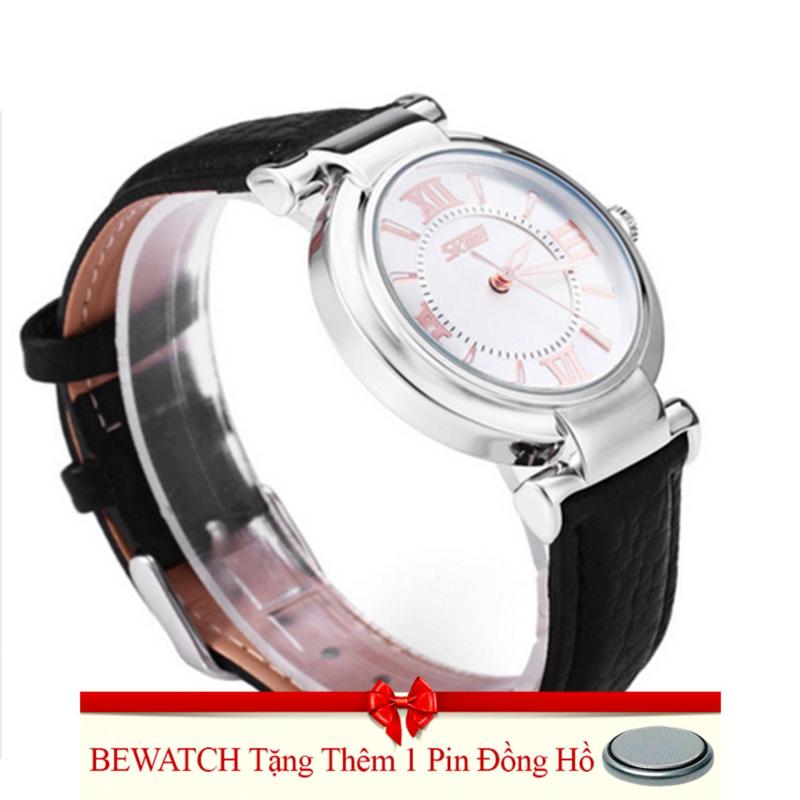 Nơi bán Đồng hồ nữ dây da SK21104-15NU (Đen)Tặng Kèm 01 Viên Pin