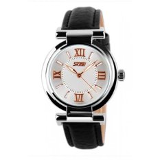 Đồng hồ nữ dây da Skmei 9075 (Đen)