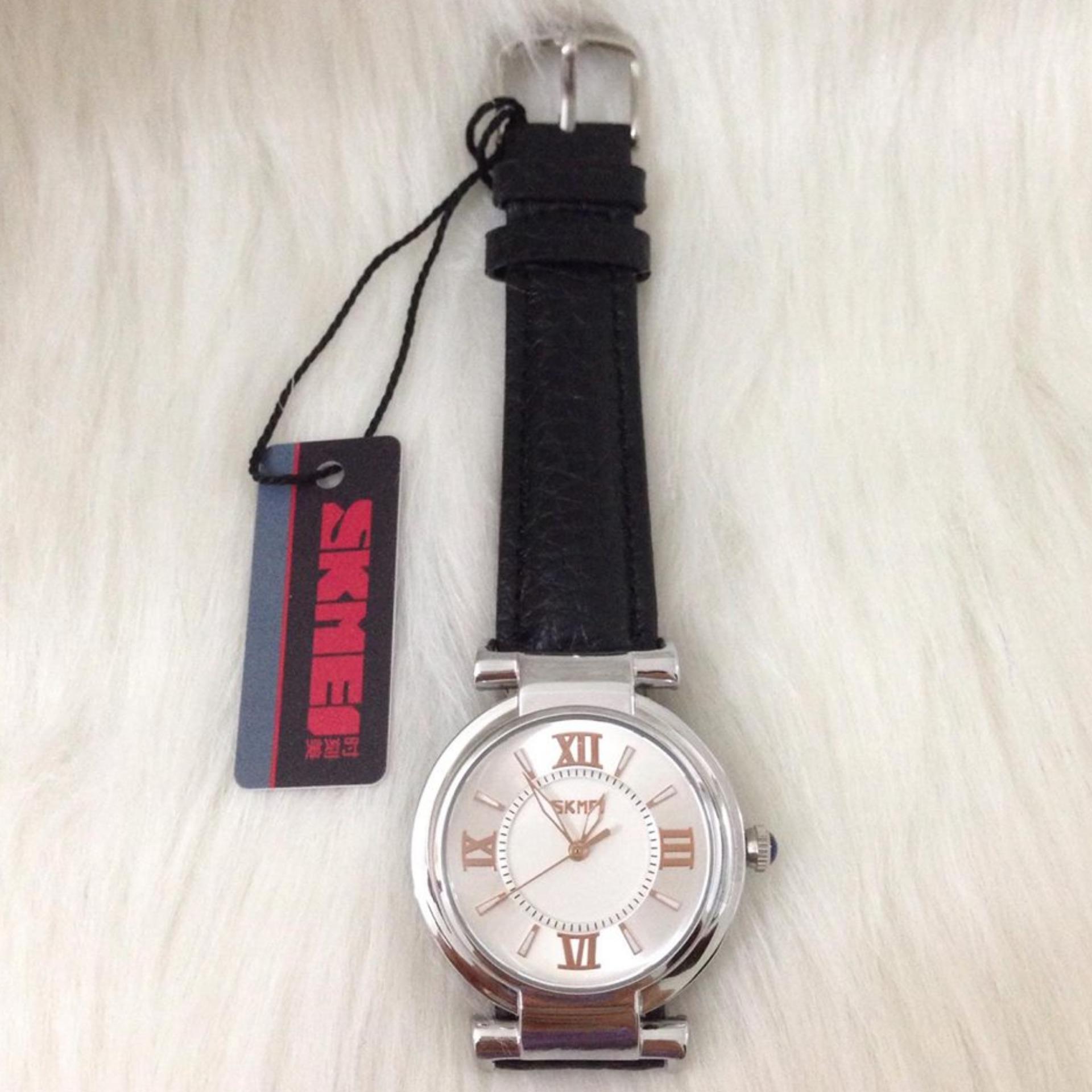 Đồng hồ nữ dây da Skmei SKE 9076 (Đen)