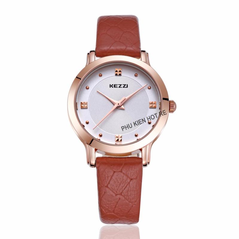 Giá bán Đồng hồ nữ dây da tổng hợp Kezzi PKHRKE002-8 (nâu)