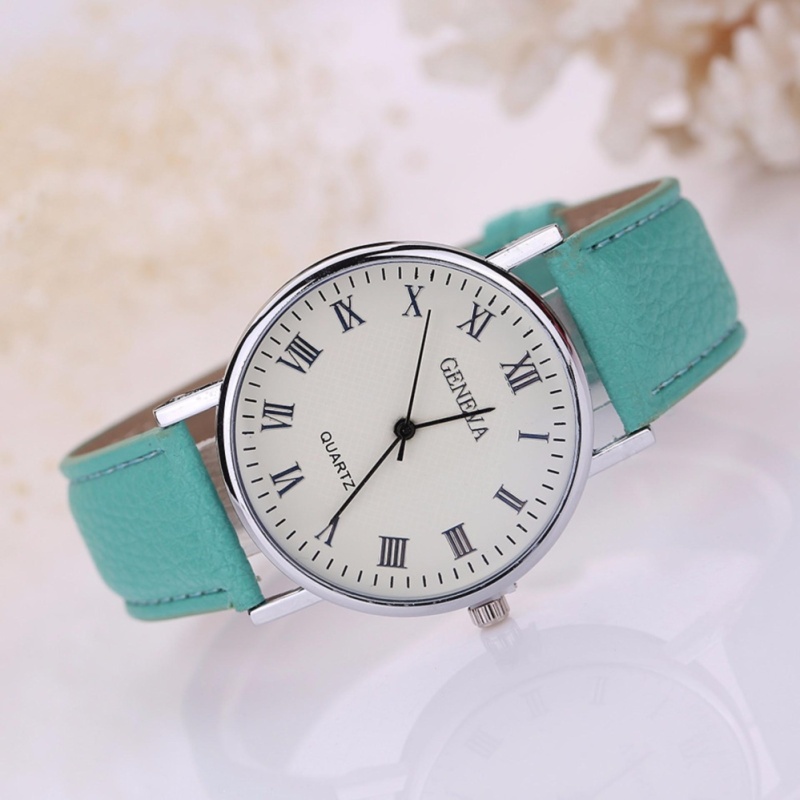 Giá bán Đồng hồ nữ dây giả da Geneva AY030_GR6617