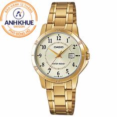 Đồng hồ nữ dây kim loại Casio Anh Khuê LTP-V004G-9BUDF