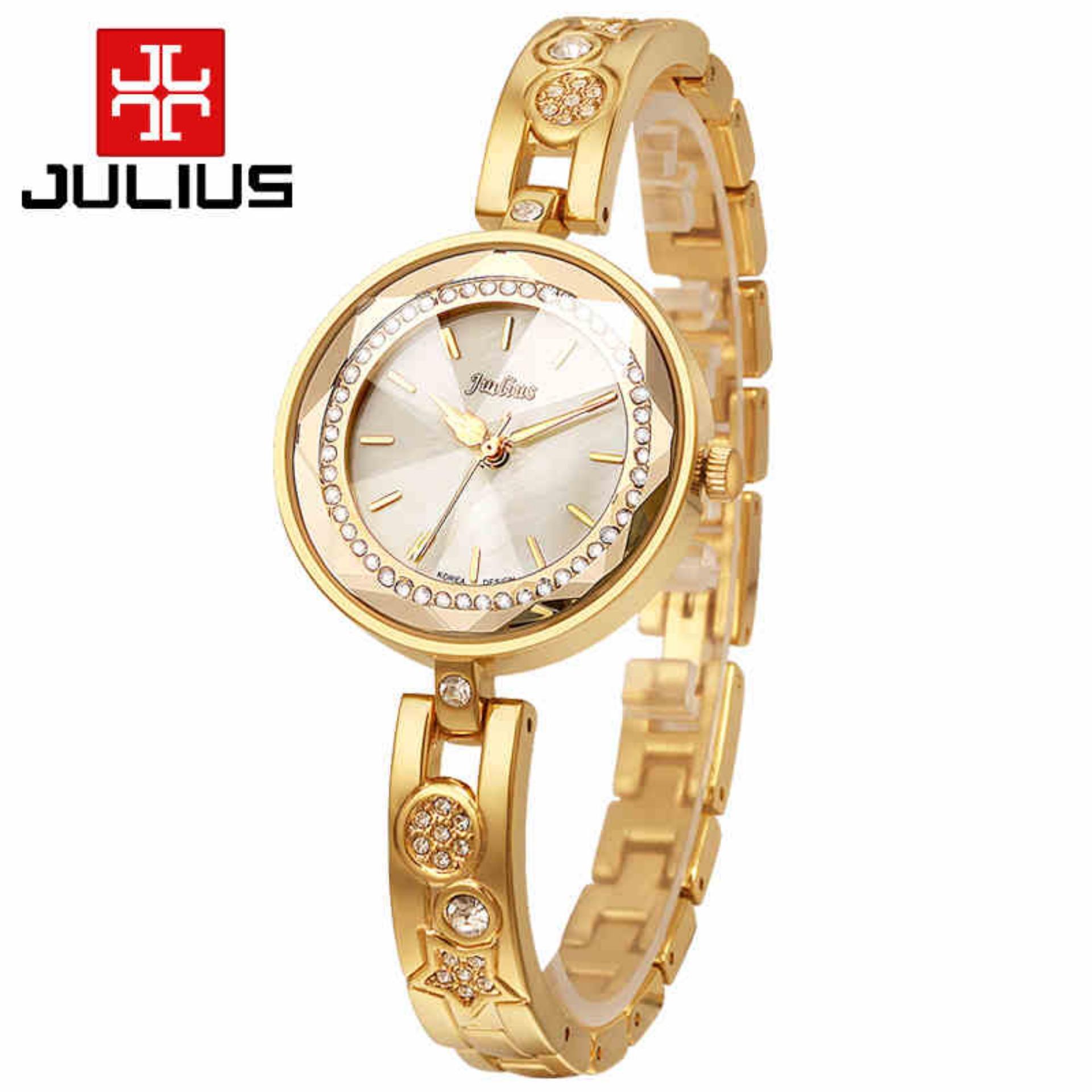 Đồng hồ nữ dây kim loại JULIUS JU954 (Vàng)
