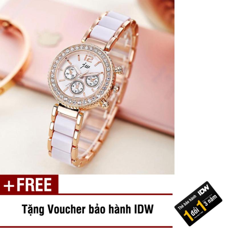 Giá bán Đồng hồ nữ dây kim loại thời trang JW IDW 7131 (Vàng) + Tặng kèm voucher bảo hành IDW