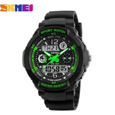 Đồng hồ nữ dây nhựa Sport Skmei S-Shock 10KN60-02 (Xanh Lá)