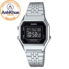 Đồng hồ nữ dây thép không gỉ Casio LA680WA-1BDF