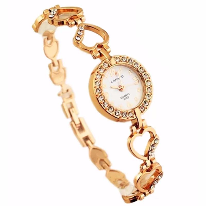 Giá bán Đồng hồ nữ dây thép không gỉ KING GIRL C00208 (Vàng)
