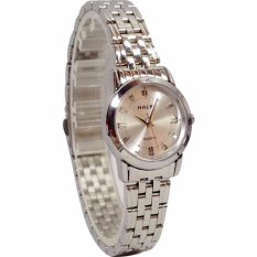 Đồng hỗ nữ dây thép không gỉ thời trang HALEI 502M