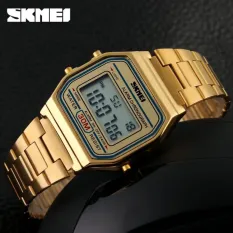 Khuyến Mãi Đồng hồ NỮ điện tử dây kim loại SKMEI DG1123H (Vàng)   SkyStore