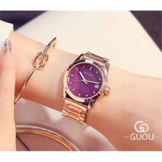 Đồng Hồ Nữ Guou Dây Thép 8076 – Tím