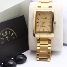 Đồng hồ nữ Halei 465 Mặt vàng chống nước