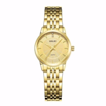 Đồng hồ nữ Halei 553 mặt vàng chống nước  