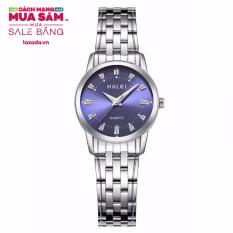 Giá KM Đồng hồ nữ HALEI dây thép vạch giờ thời trang G02