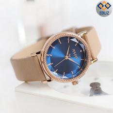 Đồng hồ nữ JULIUS JA1012 dây da nâu cafe