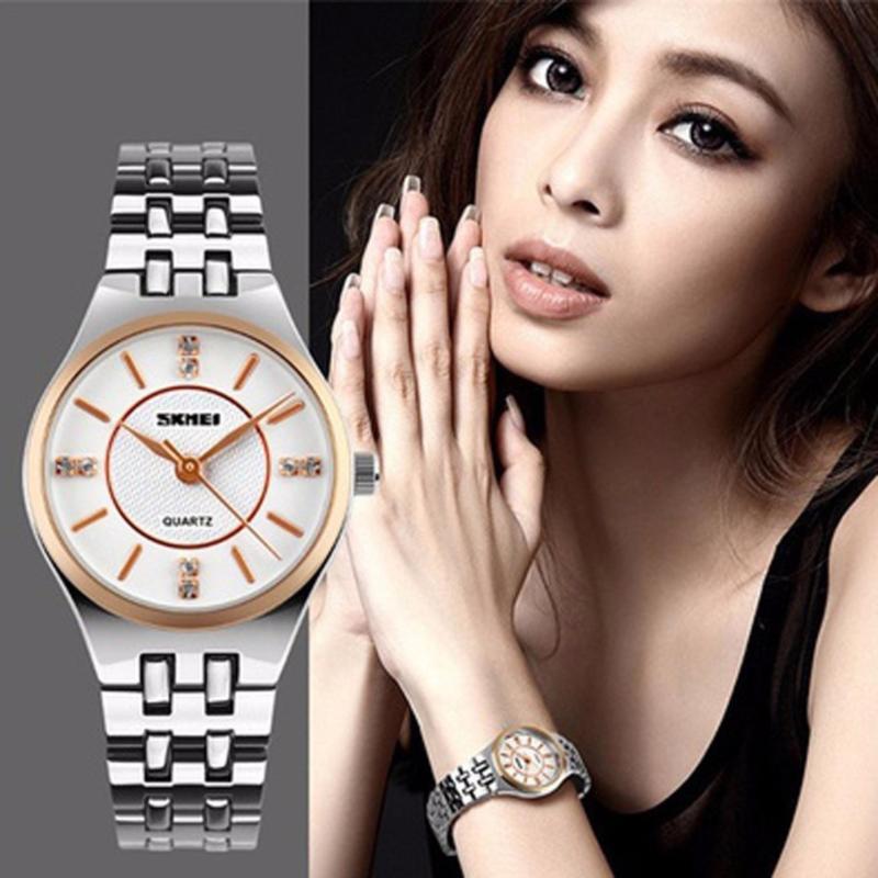Giá bán Đồng hồ nữ Skmei 1133 màu trắng cực xinh